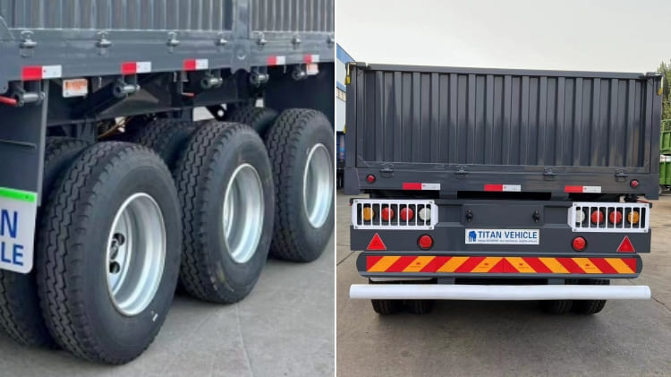 3 Axle 60 Ton Drop Side Trailers for Sale in Mozambique