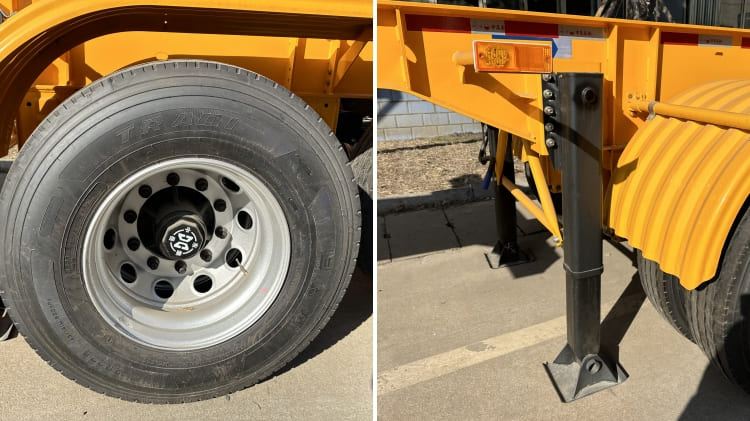 Cimc Ltd Chinese Trailer Manufacturers | Tri Axle 20Ft Container Chassis for Sale in Mozambique