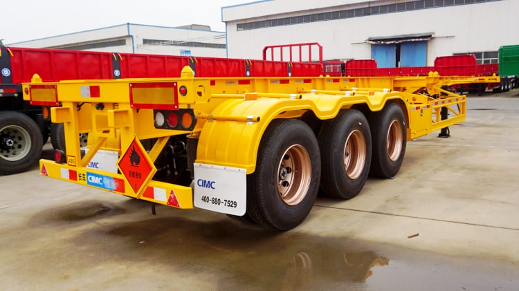 Cimc Ltd Chinese Trailer Manufacturers | Tri Axle Container Chassis for Sale in Mozambique