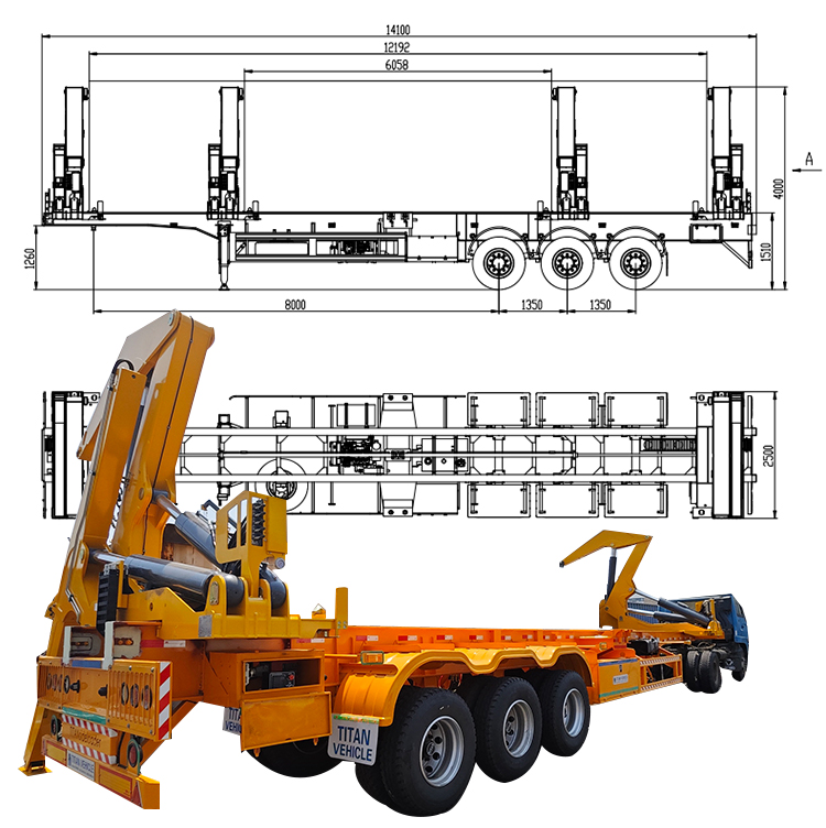 40 Ft Container Side Loader Trailer