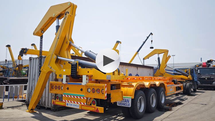 container side loader trailer 