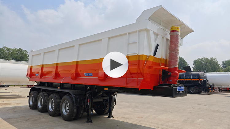 4 Axle 40 Cubic Tipper Trailer for Sale